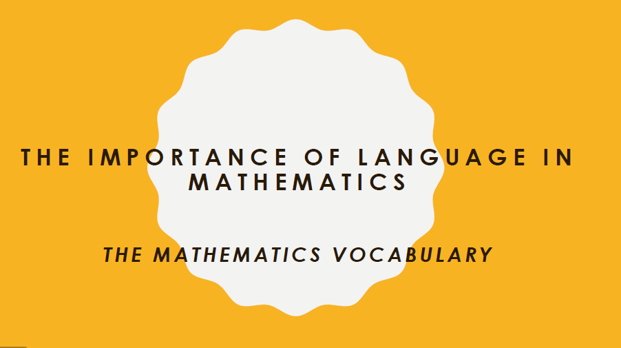 Importance of Language in Mathematics | WCED ePortal